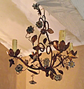 vintage french toleware chandelier
